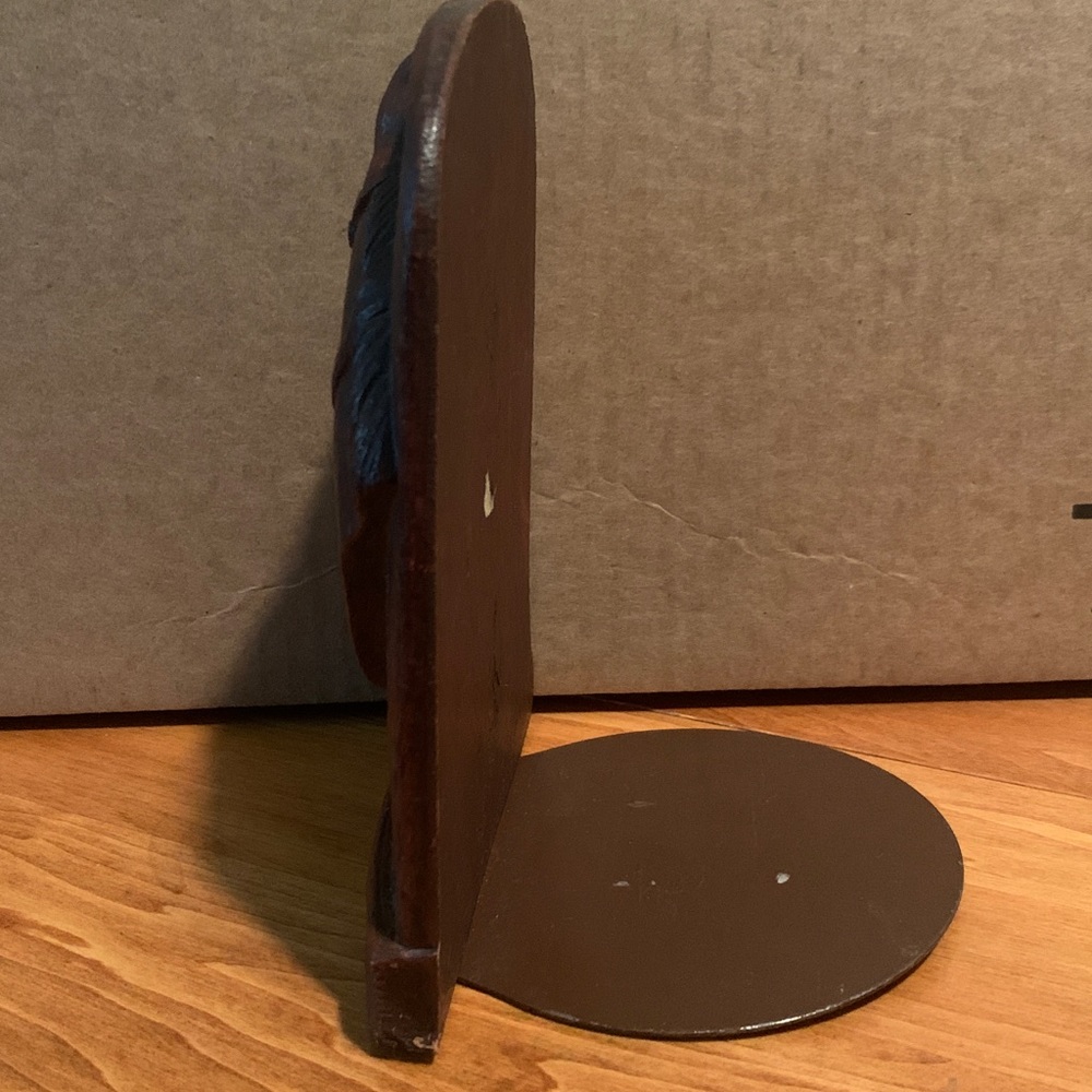 Vintage Brown 1940s Syroco Wood Horse Head Bookend Set of 2…2nd One Just Found! - Picture 6 of 16